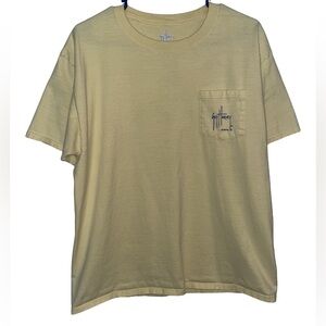 Yellow size large guy Harvey pocket tee